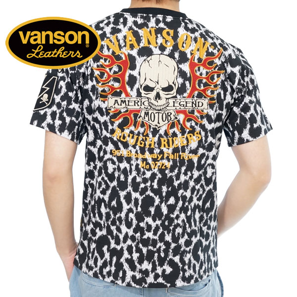 アウトレットセール!!バンソン フライングスカル 刺繍 半袖Tシャツ メンズ 新作2023年モデル VANSON nvst-2305｜02brand｜03