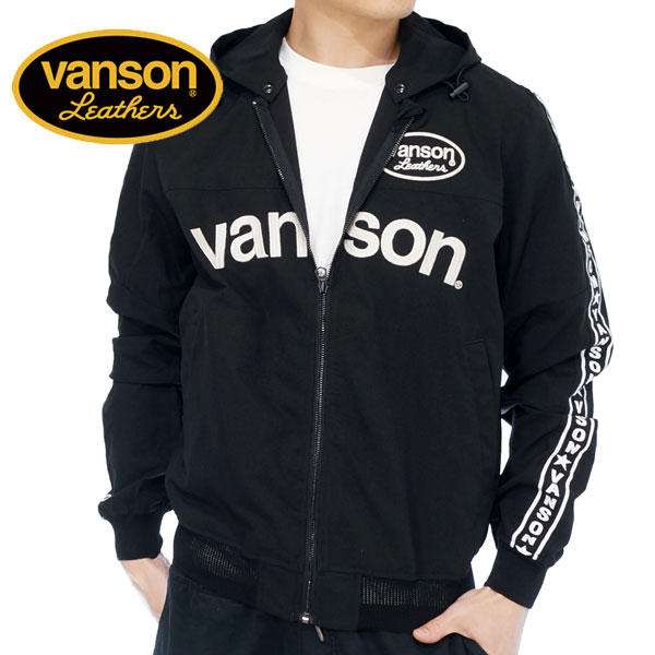 アウトレットセール!!バンソン フード脱着式 ロゴ刺繍 サマーメッシュジャケット メンズ 新作2023年モデル VANSON nvsz-2305｜02brand｜02