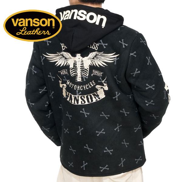 バンソン フライングボーン刺繍 中綿 フリースジャケット メンズ 新作2023-2024年モデル VANSON nvsz-2315｜02brand｜03