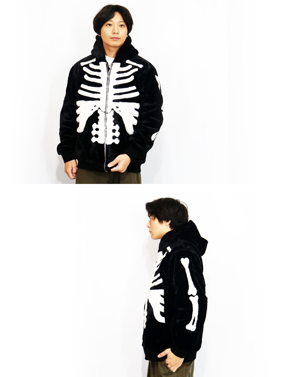 VANSON（バンソン） スケルトンボーン ファージャケット アウター
