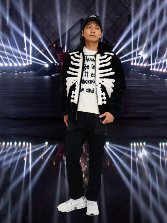 VANSON（バンソン） スケルトンボーン ファージャケット アウター