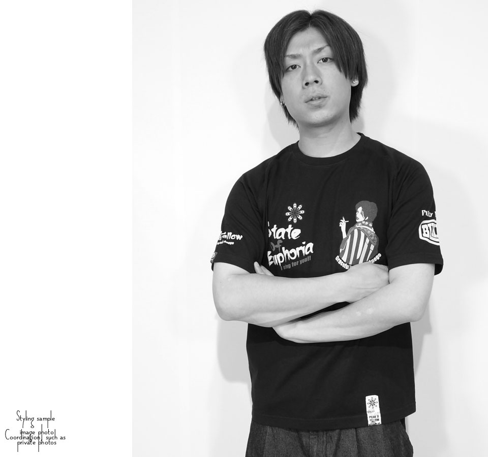 PEAK'D YELLOW ピークドイエロー Z2バイク 姉御 和柄 半袖T