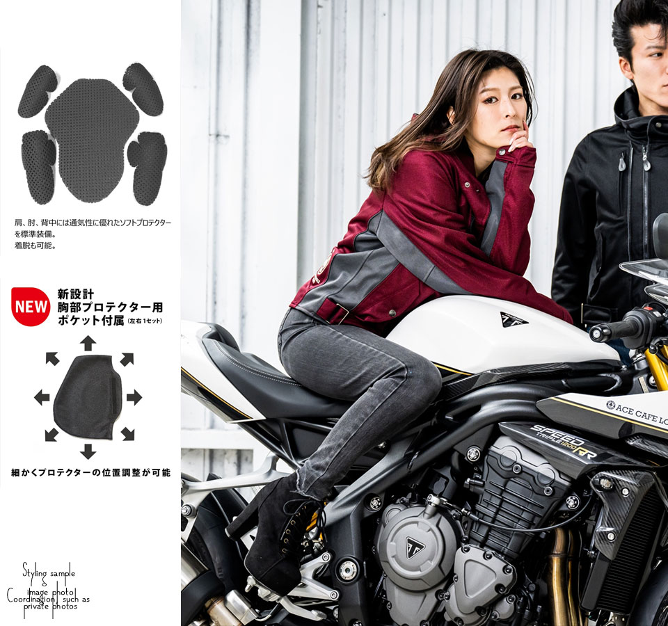 プッシュされた製品 ACE CAFE ライダース サイクロンタイプ ロンジャン