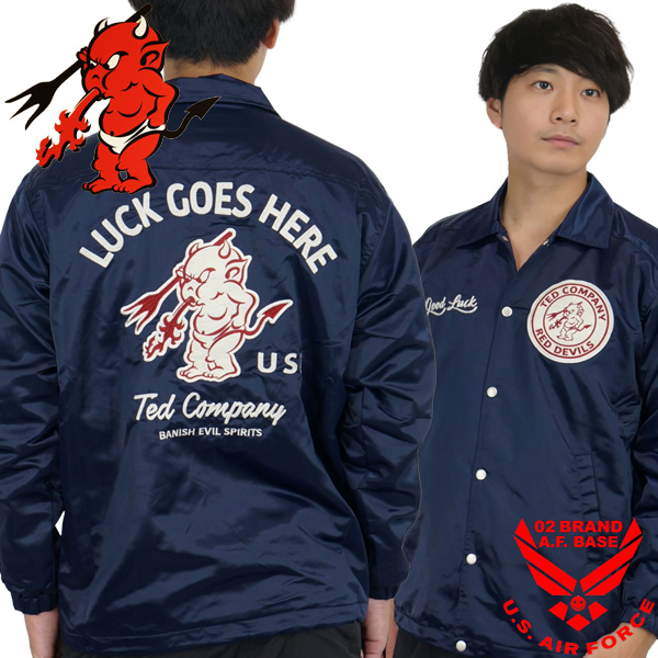 TEDMAN（テッドマン） LUCK GOES HERE 刺繍 コーチジャケット アウター