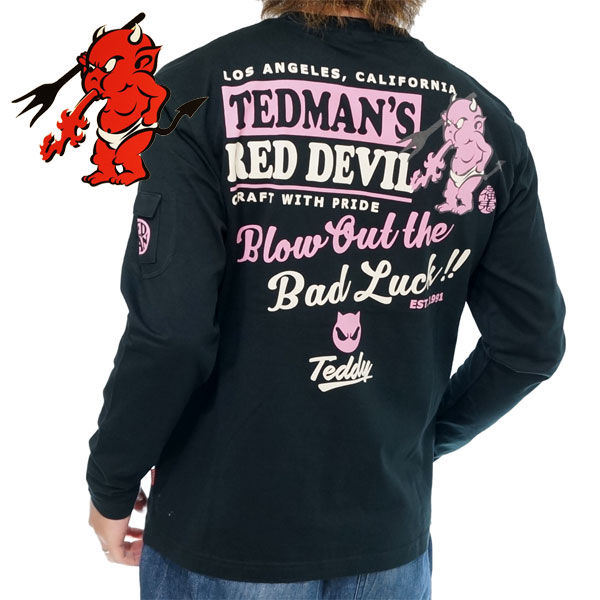 テッドマン スタンダードデビル 長袖Tシャツ ロンTee メンズ 新作2023-2024年モデル TEDMANS tdls-357｜02brand｜04