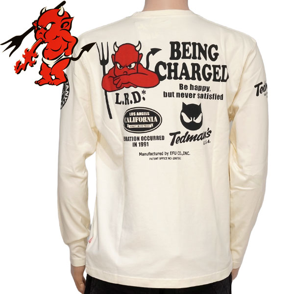 TEDMAN テッドマン BEING CHARGED 長袖Tシャツ ロンT メンズ