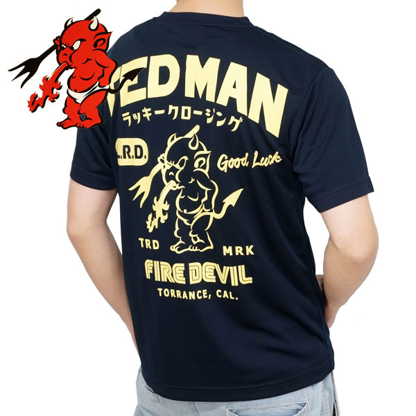 テッドマン ファイヤーデビルプリント ドライ半袖Tシャツ メンズ ユニセックス 新作2024年モデル TEDMANS tdryt-1800a｜02brand｜03