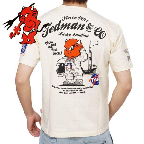 テッドマン PROGRAM LOR 宇宙飛行士 半袖Tシャツ メンズ 新作2024年モデル TEDM...