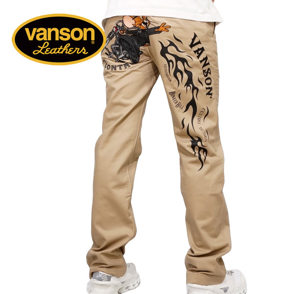 VANSON×TOM&JERRY チノパン 楽天市場】バンソン トムとジェリー コラボ バイカーズジェリー