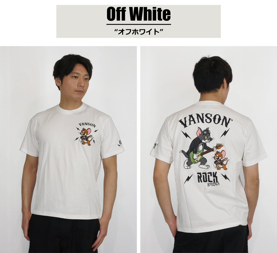 Red Pepper と Vanson コラボ T シャツ　ニラ VANSON バンソン トムとジェリーコラボ ロックンロール