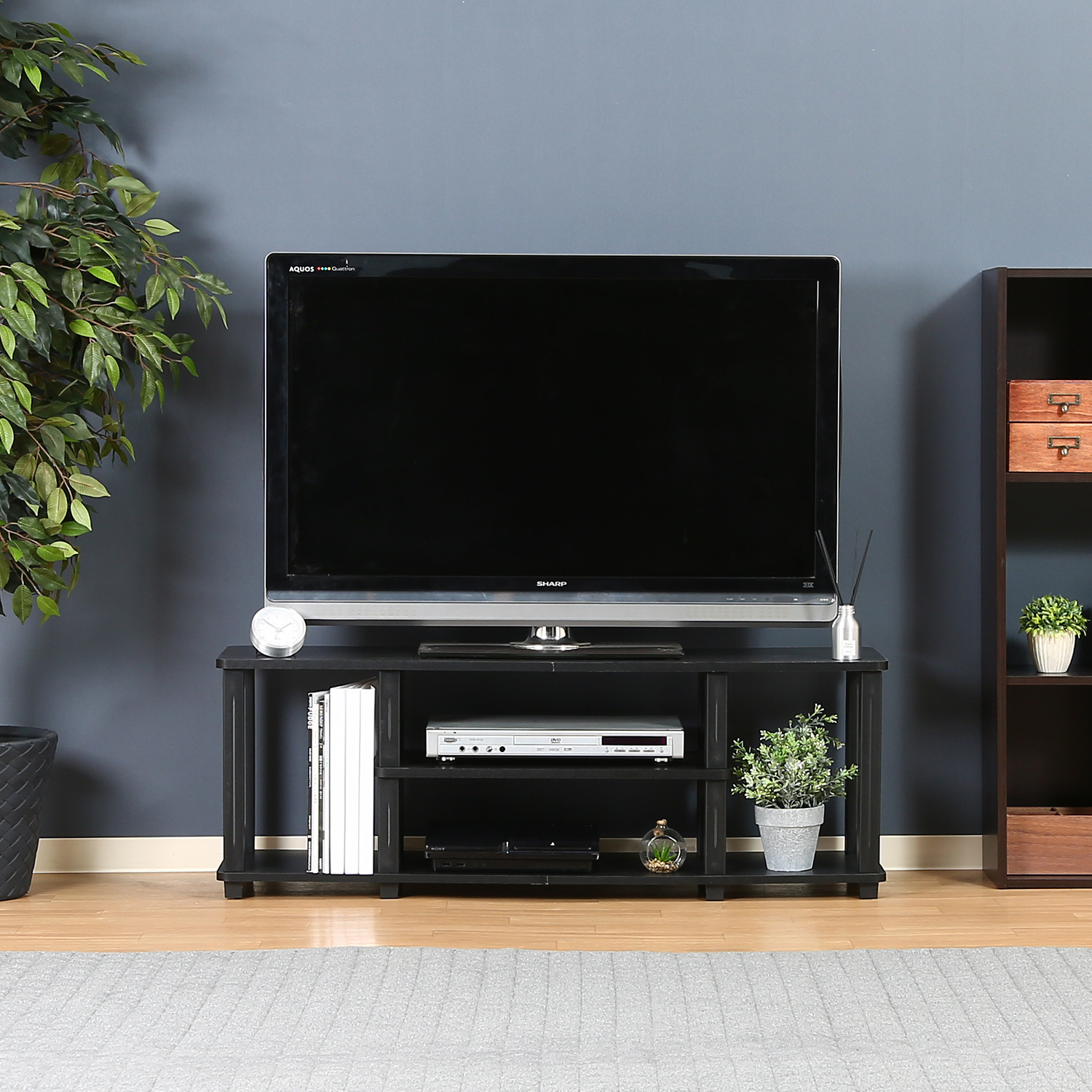 フィット TVラック W110 BR×BK 不二貿易（Fuji Boeki） フィット TVラック W110 BR×BK ブラウン
