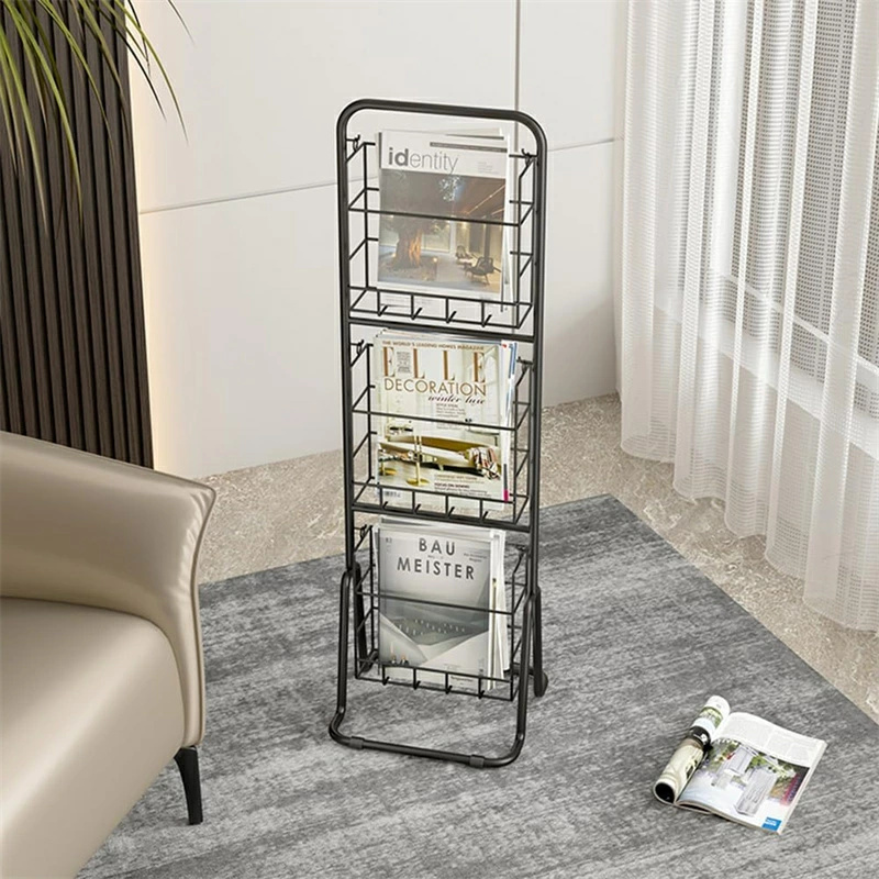マガジンラック 3段 マガジンスタンド 雑誌ラック 床置きパンフレット
