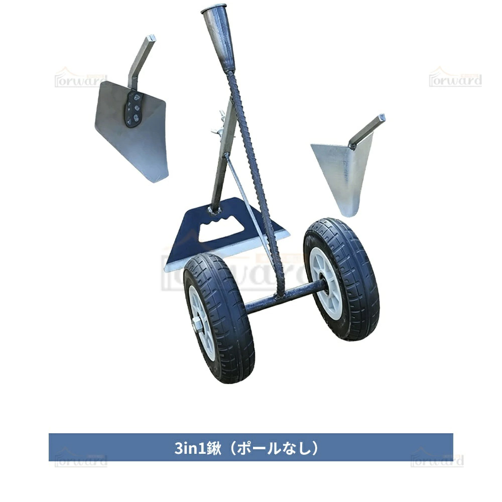三角ホー 鍬 農業用三合一除草マジック器【腰を痛めずに立ったまま