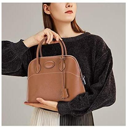 【本革】ブラウンレザー ハンドバッグ ストラップ付き ブガッティ ハンドバッグ レディース 人気 トートバッグ 本革 セレモニーバッグ