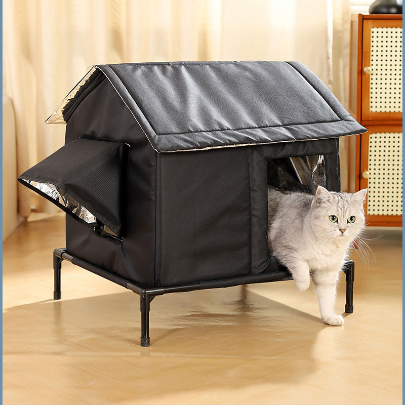外猫ハウス 猫 ベッド 冬 密閉型 冬用 アルミ箔の裏地 防水?防寒?防風