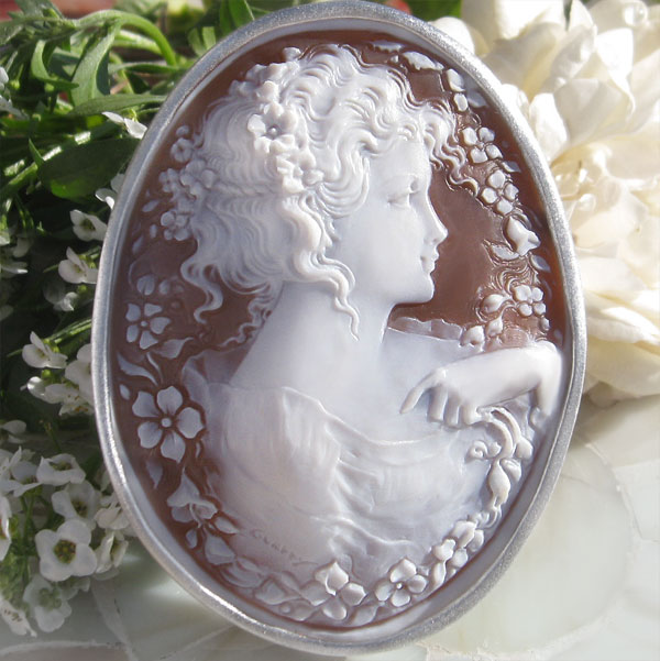 女性/ギリシャ神話/女神/絵画のシェルカメオ カメオ専門店Yahoo