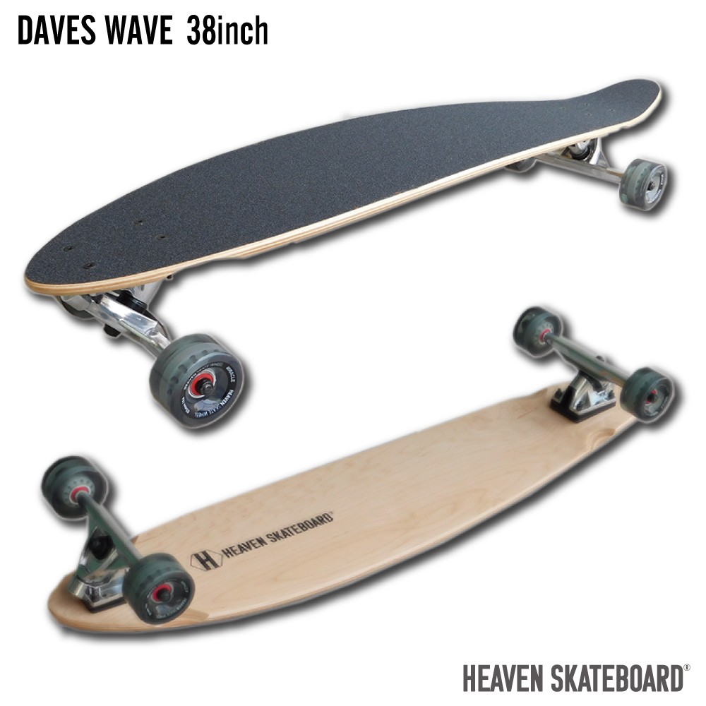 ロングスケートボード 38インチ ロンスケ HEAVEN DAVE'S WAVE 38 オフトレに最適 訳あり 数量限定 特別価格