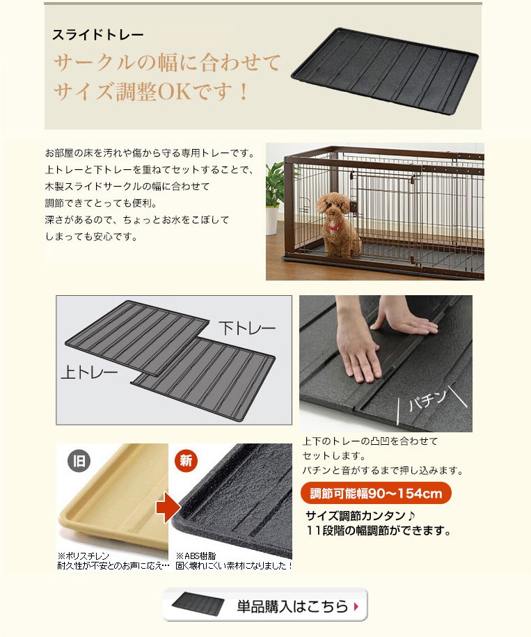 お得な2点セット】リッチェル 木製スライドペットサークル レギュラー ...