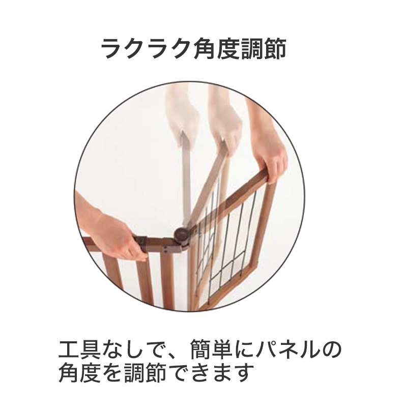 リッチェル（Richell） 木製おくだけドア付ゲート Sサイズ / 扉つき 犬