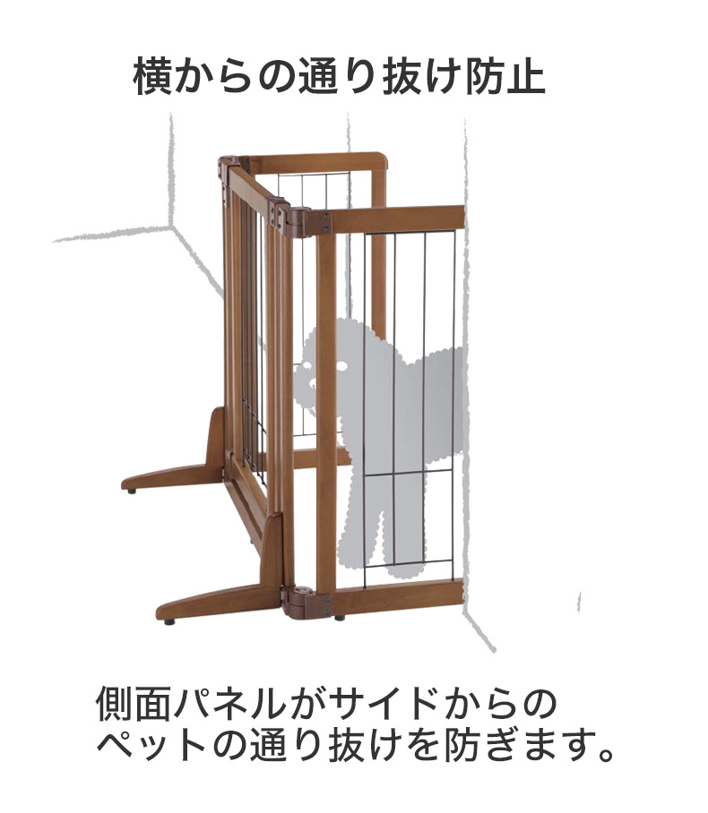 Richell リッチェル ペット用 木製おくだけドア付ゲート S ドッグゲート リッチェル（Richell） 木製おくだけドア付ゲート Sサイズ / 扉つき 犬