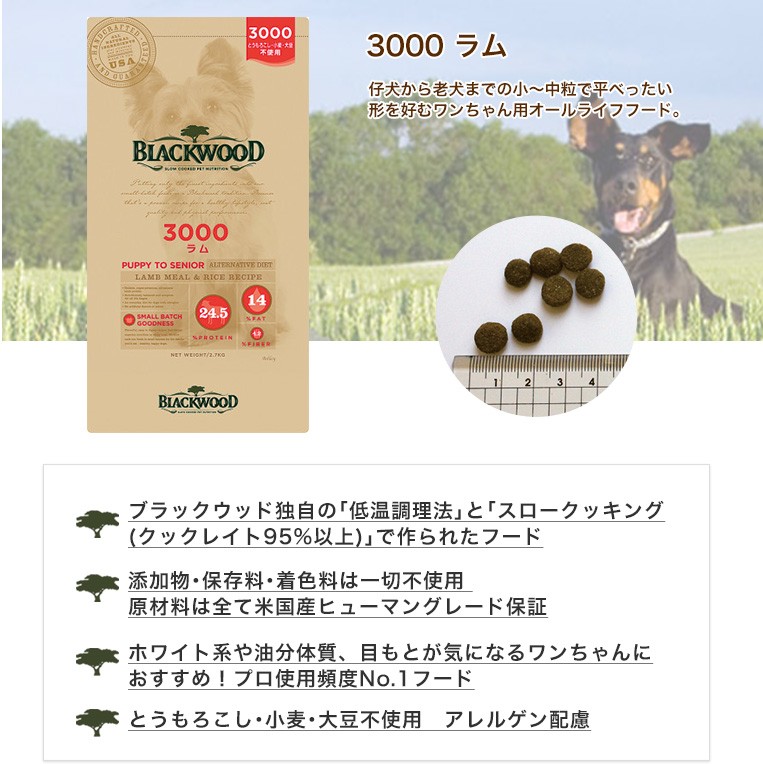 ポイント10倍】［ブラックウッド］BLACKWOOD 3000 ラム 980g