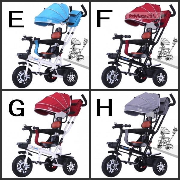 三輪車 ベビーカー 1-6歳 子供 幼児用 乗用玩具 運び便利 回転式 