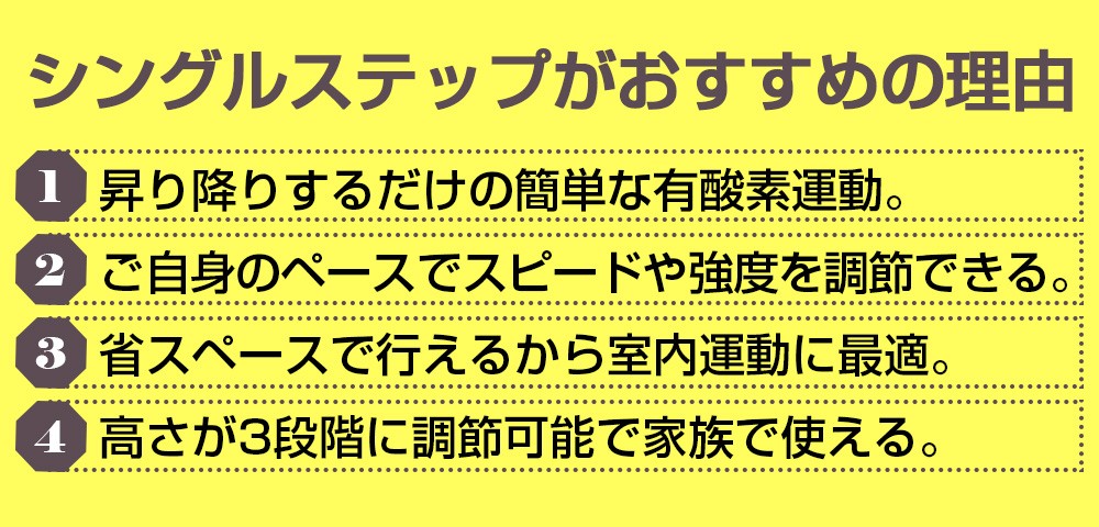 ィットネスクラブがつくった シングルステップ 踏み台昇降運動