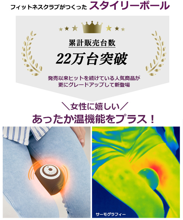 東急スポーツオアシス 振動式 スタイリーボール温 ヒーター機能