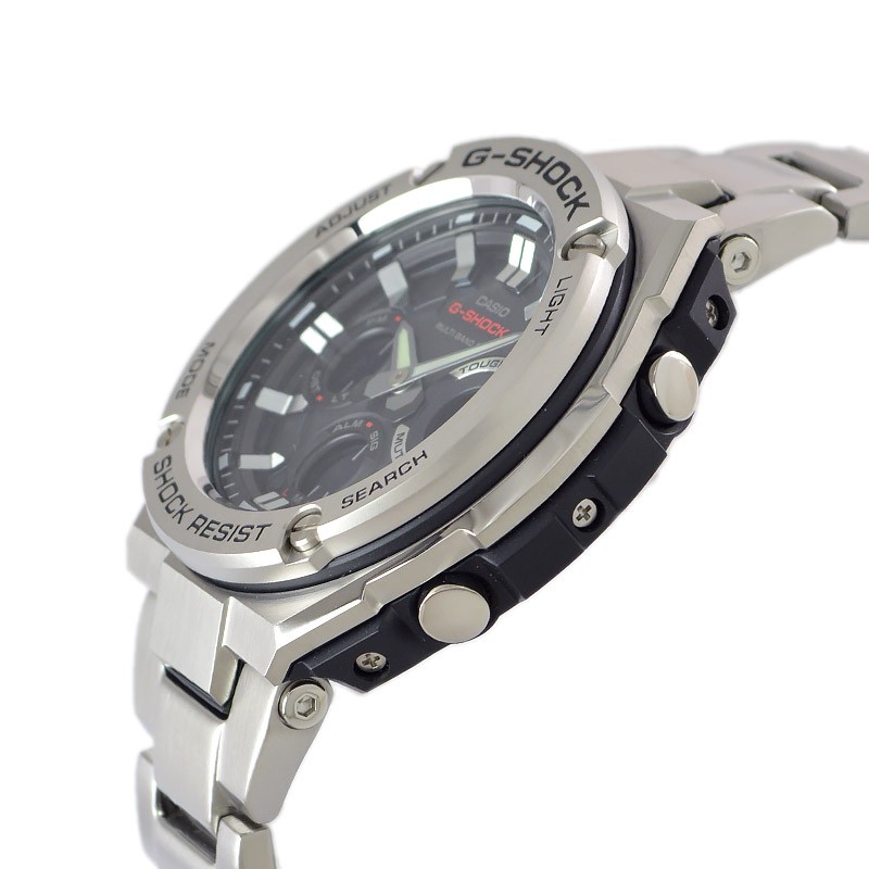 カシオ Gショック Gスチール ソーラー電波 GST-W110D-1AJF メンズ