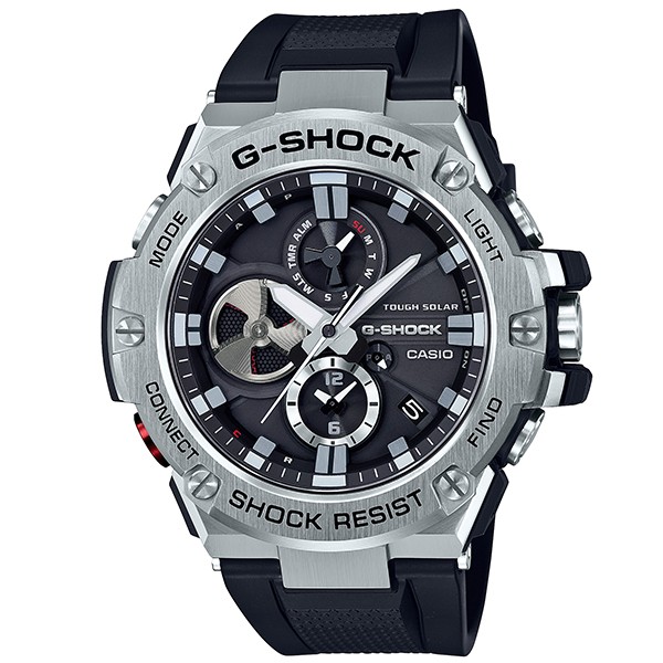 【未使用に近い極美品】G-SHOCK GST-B100B Bluetooth 極美品】CASIO G-SHOCK GST-B100 海外セレブ愛用 メンズ Bluetooth G