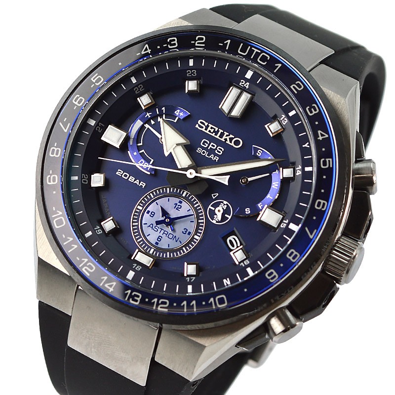 なダイヤル セイコー GPS SEIKO ASTRON SBXB167 エグゼクティブ 青