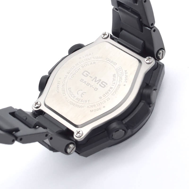 カシオ ベビーG ソーラー ステンレス MSG-W200CG-1AJF レディース