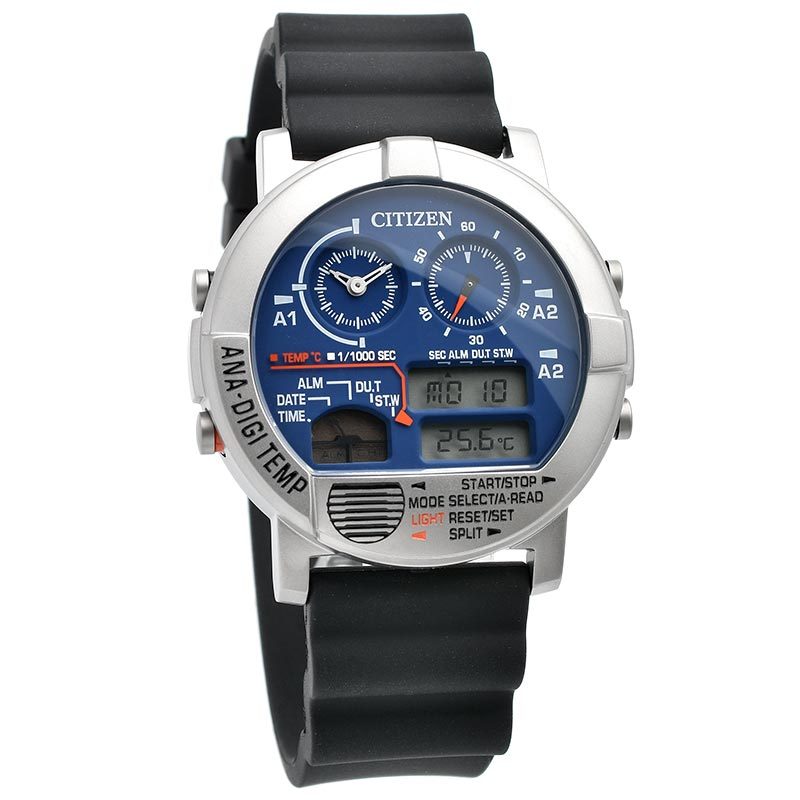 シチズン 腕時計 メンズ レディース アナデジ テンプ 特定店取扱いモデル CITIZEN デジタル クロノグラフ JG0070-20L  Cal.8989 :156741:腕時計本舗 通販 