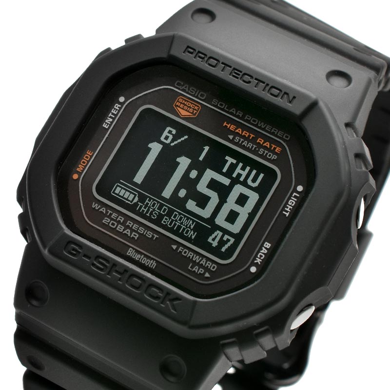 カシオ Ｇショック G-SHOCK G-SQUAD DW-H5600-1JR ワークアウト 心拍