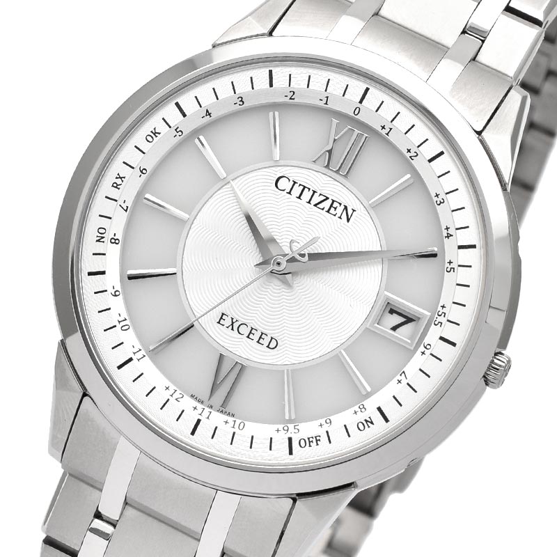 【最終値下げ】美品　CITIZEN EXCEED シルバー 腕時計 EXCEED(CITIZEN) シチズン エクシード EXCEED 世界最薄 光発電エコ