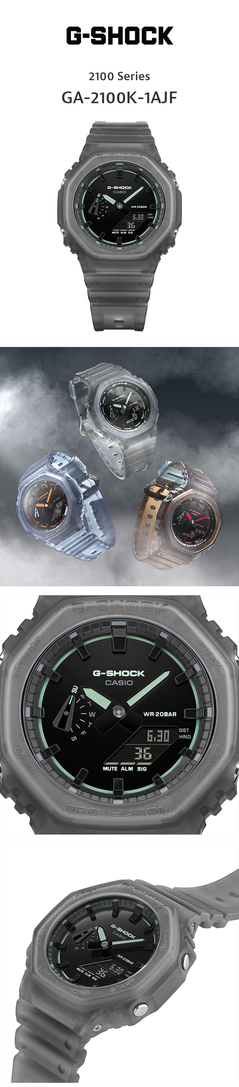 G-SHOCK カシオ Gショック GA-2100K-1AJF 男性 メンズ CACIO