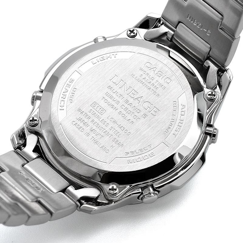 YIさん用（美品）カシオ電波ソーラー腕時計 ICW M300D−IAJF CASIO CASIO(カシオ) LCW-M300D-1AJF LINEAGE(リニエージ) 国内