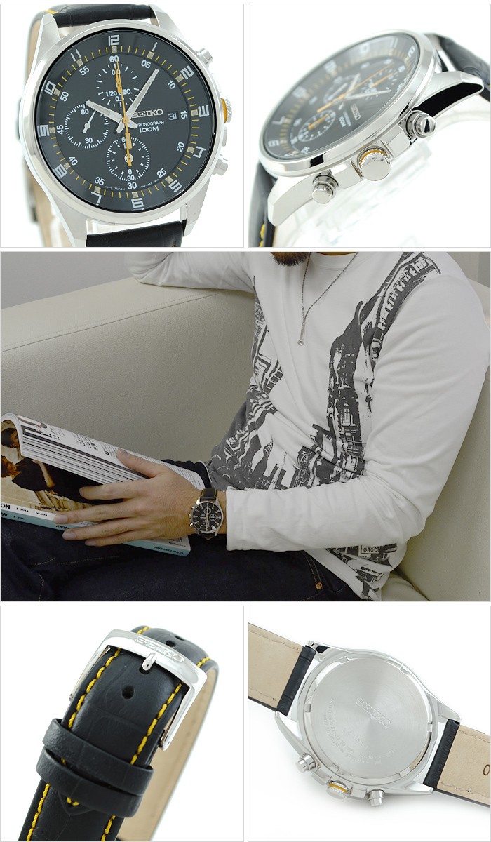 セイコー 腕時計 メンズ 逆輸入モデル クロノグラフ SEIKO SNDC89P2
