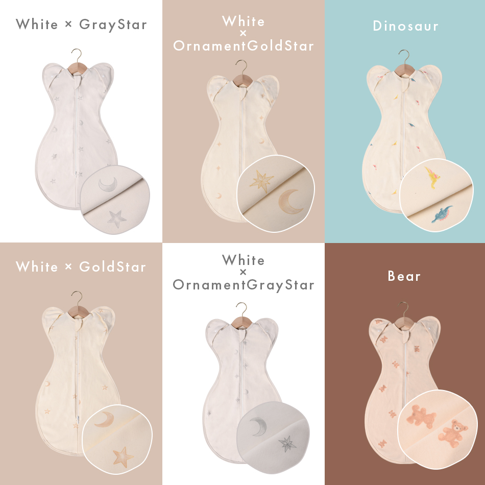 スワドル コットン おくるみ スリーパー 新生児 モロー反射 寝かしつけ 夜泣き  Hugmuu ハグムー