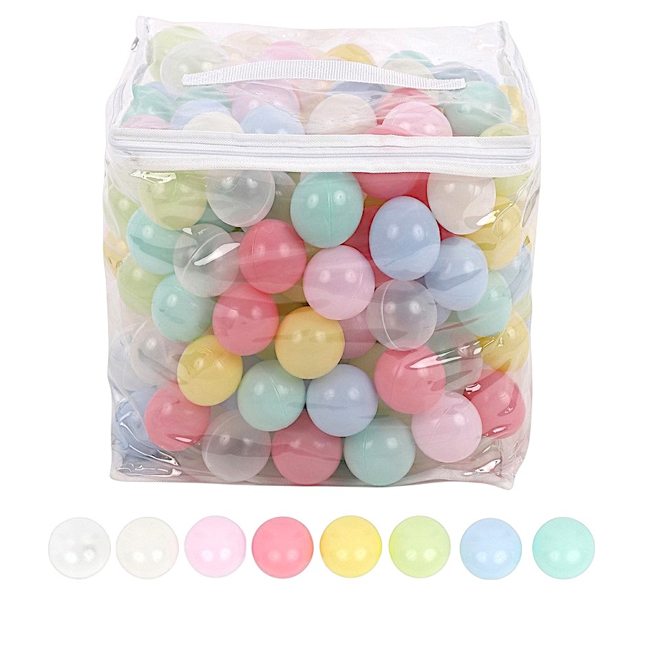 Hugmuu カラーボール 5.5cm 6cm ボールプール ミックスカラーボール ボール おしゃれ ボールプール用ボール(200個， ミックス) 0