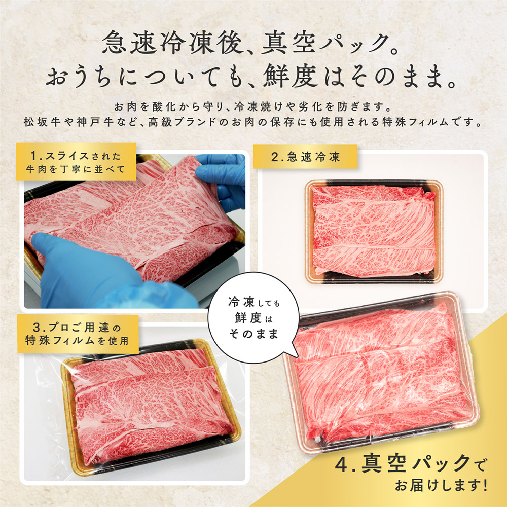 黒毛和牛A5等級霜降りクラシタスライス