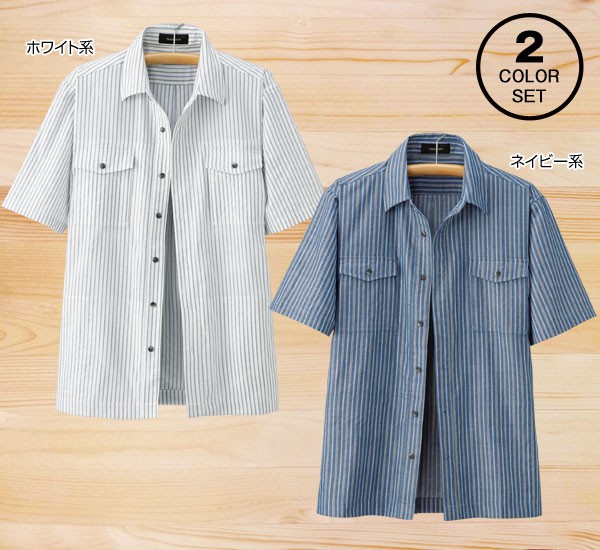 ネイビー 半袖シャツ ポケット付き 楽天市場】メンズ 半袖シャツ オーバーシャツ ハンドポケット