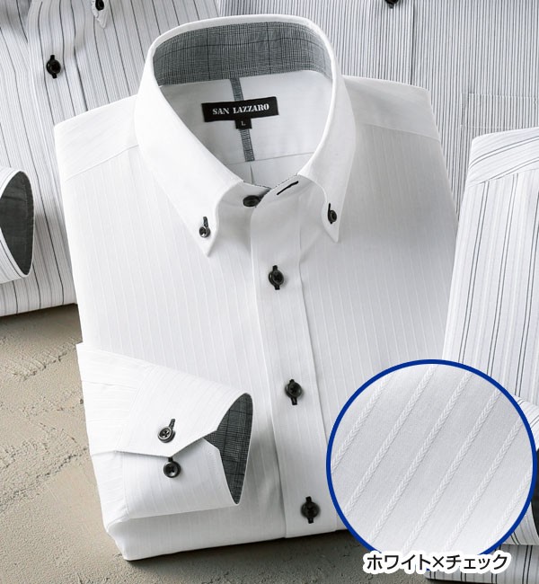 ホワイト×チェック