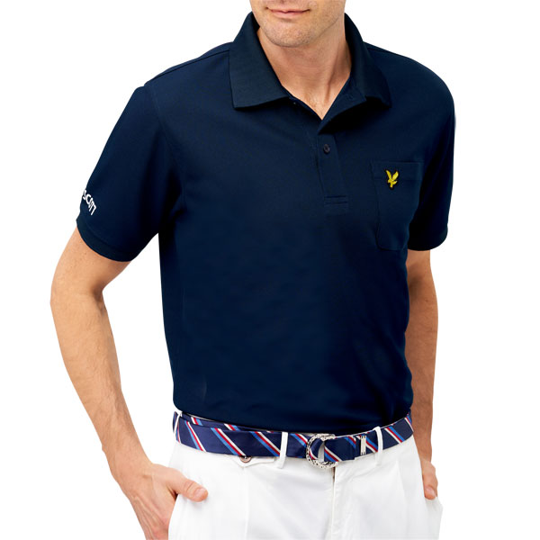 新品 Lyle & Scott 青 ポロシャツ シップスコラボ限定 L LYLE&SCOTT ライル&スコット ドライポロシャツ 同サイズ2色組