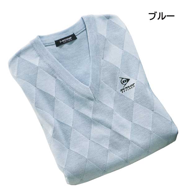 DUNLOP REFINED ダンロップ・リファインド 日本製ダイヤ柄編地