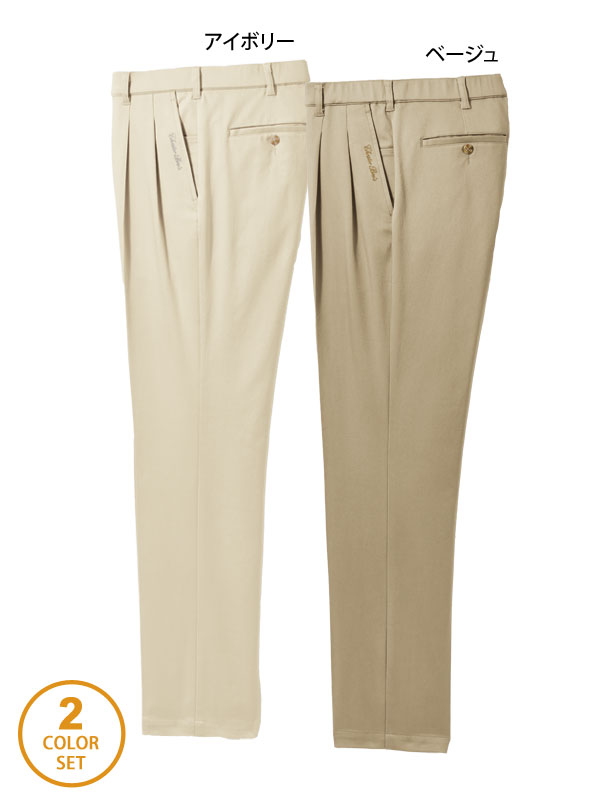 春夏用メンズスラックス　2本セット outlet-suit_tm7210