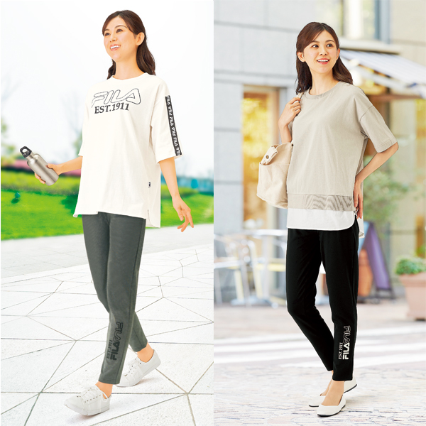 FILA イエロースリムフィットパンツ FILA パンツ 「FILA/フィラ」ジャージパンツ/トラックパンツ