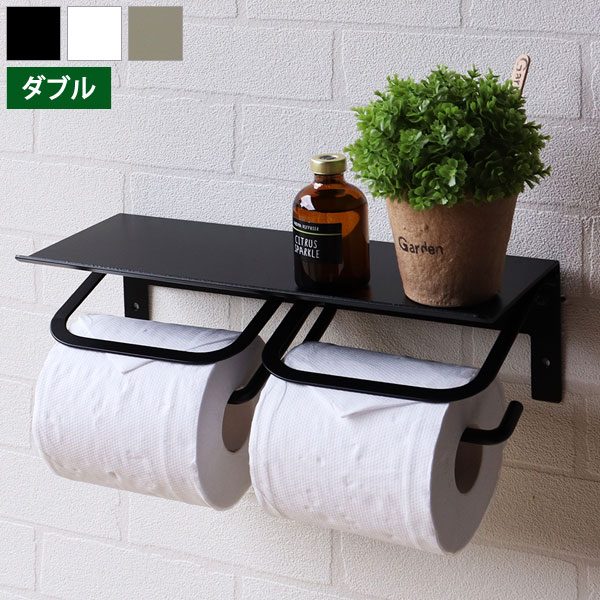 アイアントイレットペーパーホルダー ダブル Abel アベル PH-015/PH