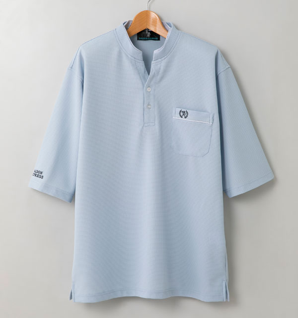 SALOON EXPRESS サルーンエクスプレス ワッフル5分袖シャツ 同サイズ3