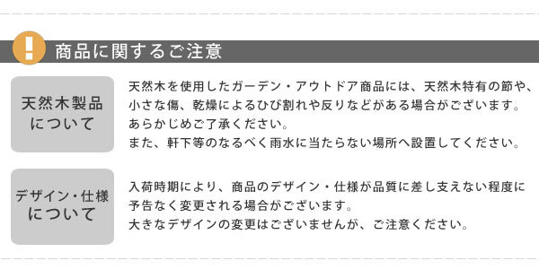 商品に関するご注意